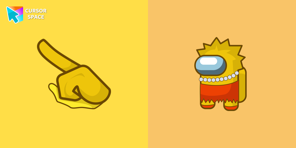Custom Cursor Among Us Lisa Simpson Character For Chrome